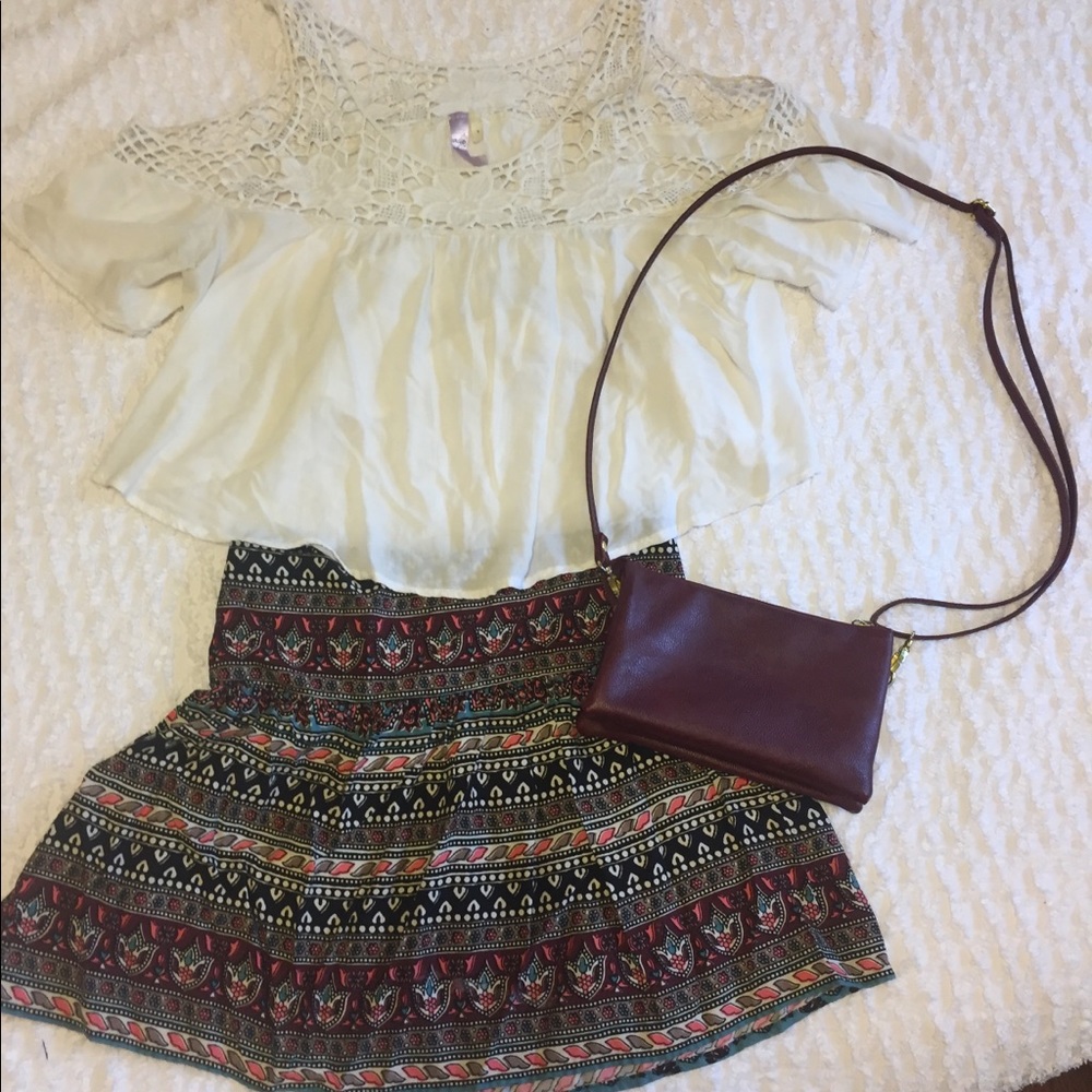Hollister mini skirt.